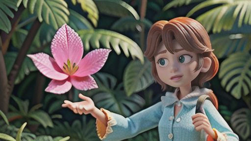 花モチーフとの組み合わせ