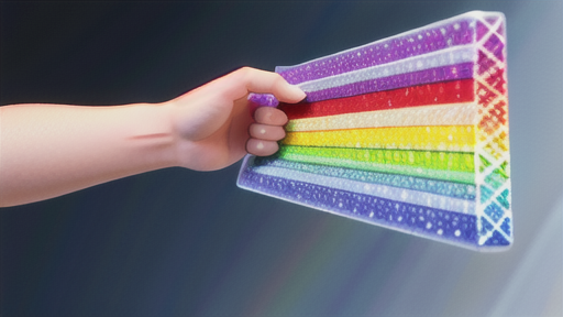 虹色の輝きとの違い