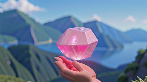 ピンクカルサイトが寄り添う時