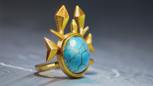 安定化ターコイズ：ジュエリーに最適